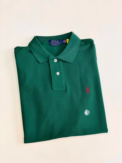 Men’s Classic Embroidered Pony Pique Polo Shirt