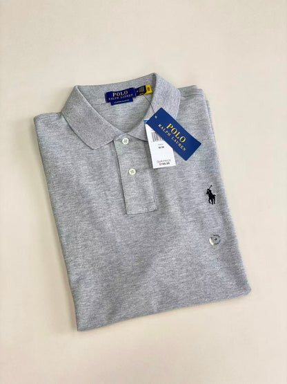 Men’s Classic Embroidered Pony Pique Polo Shirt