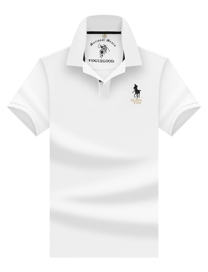 Business-Casual Mercerized Cotton Polo Shirt