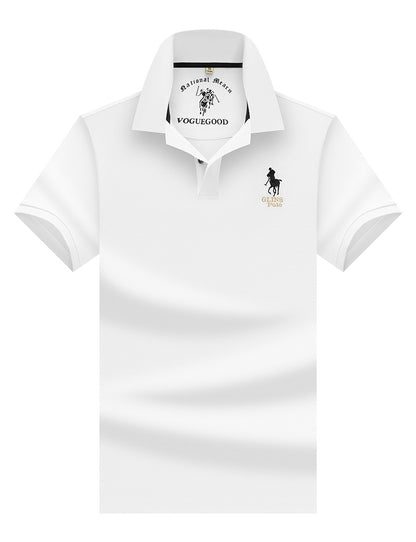 Business-Casual Mercerized Cotton Polo Shirt