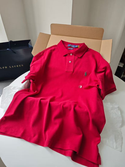 Men’s Classic Embroidered Pony Pique Polo Shirt
