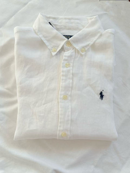 Women's Classic Linen Button-Down Shirt