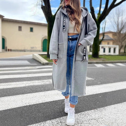 Stylish Women's Long Hoodie