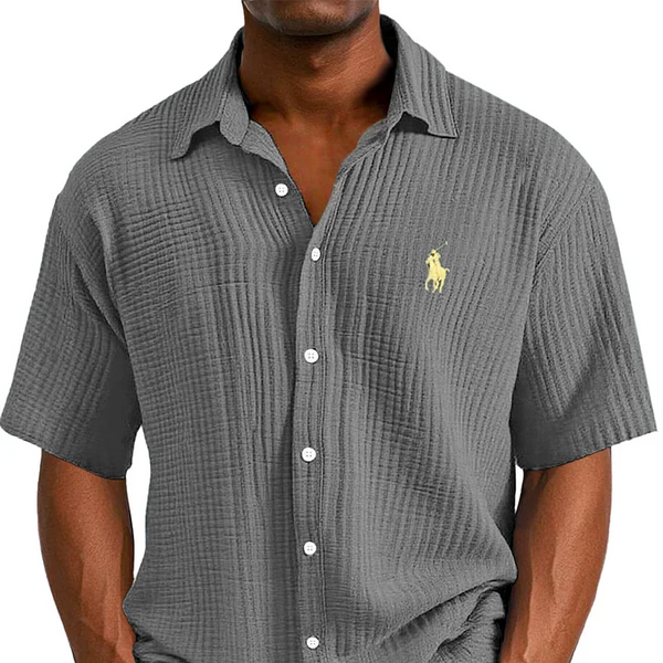 Everyday Relaxed Textured Casual Shirt