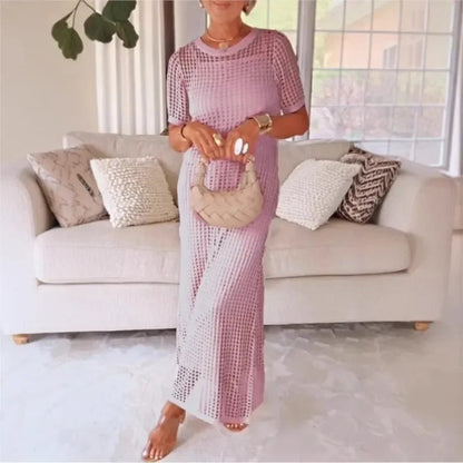 Crochet Dress Set / Including a dress and a crocheted lace top